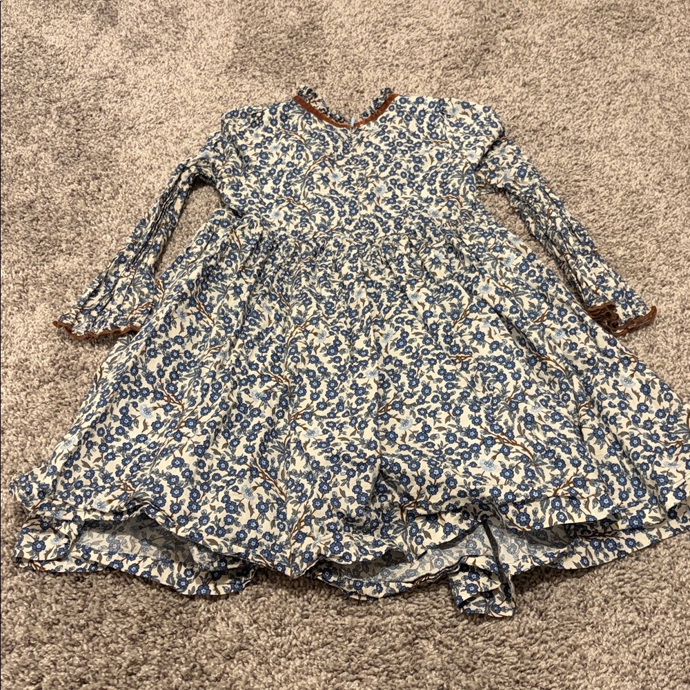 EUC Pink Chicken Liberty London Charlie Dress in Empress Floral Sz 5 - Picture 7 of 8